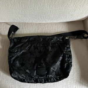 Authentic Valentino Garavani Star Etoile Print Briefcase Messenger Bag